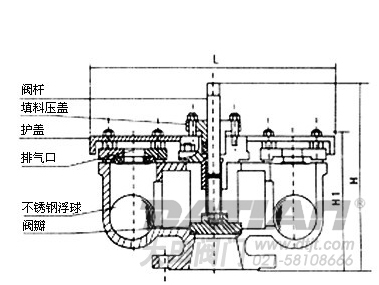 QB2雙口排氣閥結(jié)構(gòu)圖