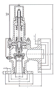 A42F-25(16C/40)安全閥結(jié)構(gòu)圖