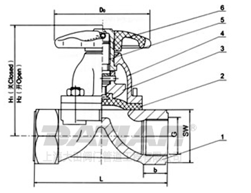 EG11W 內(nèi)螺紋隔膜閥外鏈