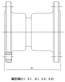 YB43X-10(16)T(P)固定比例式減壓閥結(jié)構(gòu)圖