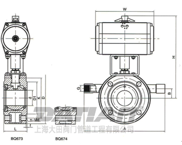 氣動(dòng)保溫球閥外形圖