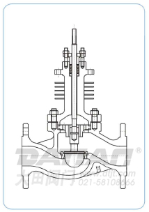 PG型散熱片單座調(diào)節(jié)閥本體結(jié)構(gòu)