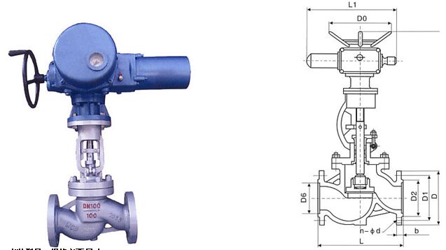 國標(biāo)電動截止閥結(jié)構(gòu)圖