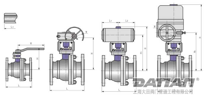 浮動式鑄鋼球閥結(jié)構(gòu)圖