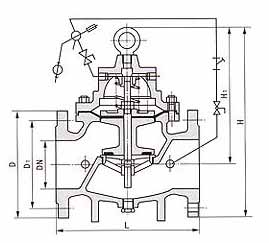100D定水位閥結構示意圖