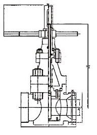 Z23 鉆井高壓泥漿閘閥結(jié)構(gòu)示意圖