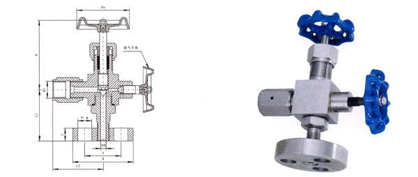 J49壓力計(jì)式截止閥 J49-320結(jié)構(gòu)形式